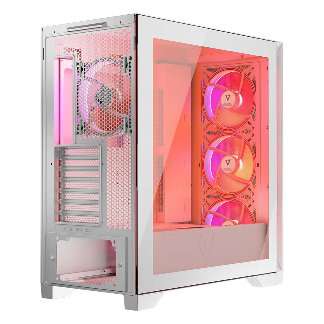 Modecom Volcano Expanse T Apex ARGB Gaming Midi Tower Κουτί Υπολογιστή με Πλαϊνό Παράθυρο Λευκό - Image 12