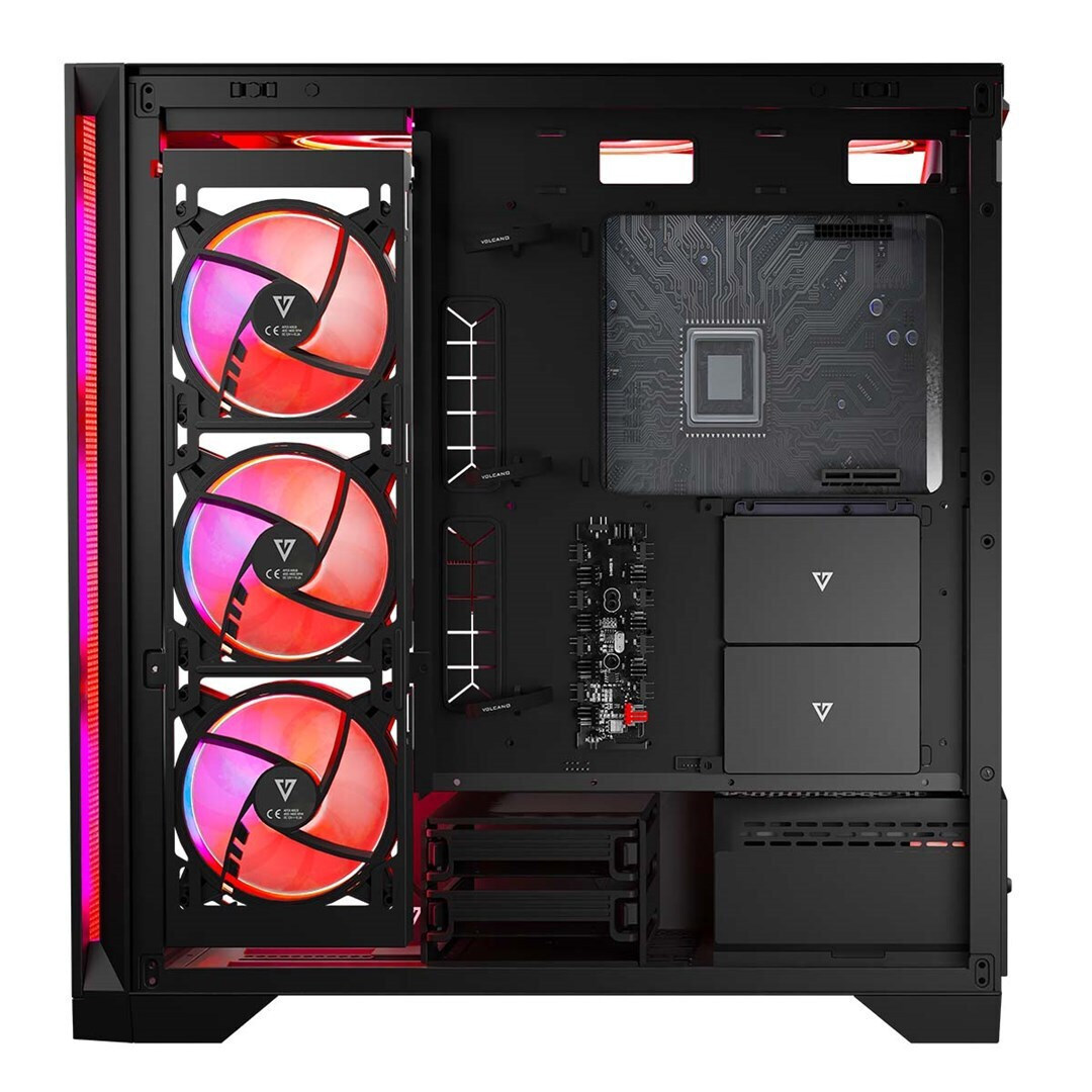 Modecom Volcano Expanse S Apex ARGB Midi Tower Κουτί Υπολογιστή με Πλαϊνό Παράθυρο Μαύρο - Image 4