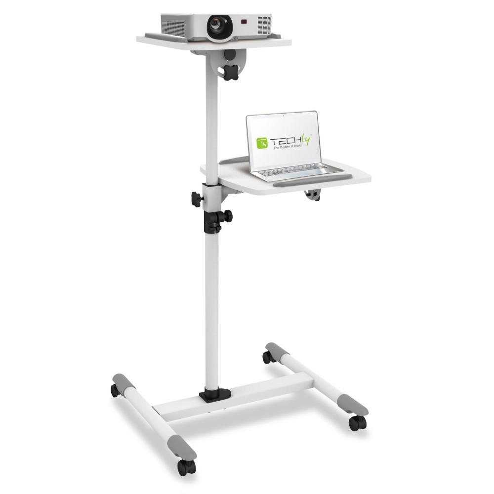 Techly Βάση Projector Δαπέδου ICA-TB TPM-6 309593 με Μέγιστο Φορτίο 10kg Λευκή