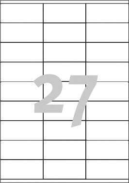 Avery Αυτοκόλλητες Ετικέτες Α4 Ορθογώνιες 70x32mm