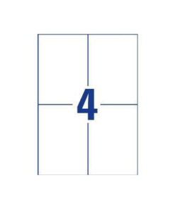 Avery Αυτοκόλλητες Ετικέτες Α4 Ορθογώνιες 3483 105x148mm