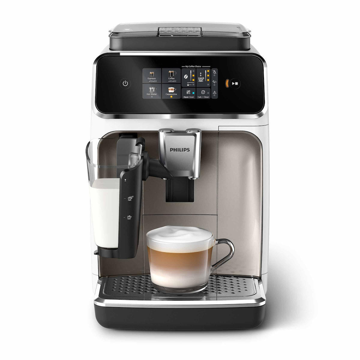 Philips Series 2300 Αυτόματη Μηχανή Espresso 1500W Πίεσης 15bar για Cappuccino με Μύλο Άλεσης Λευκή - Image 6