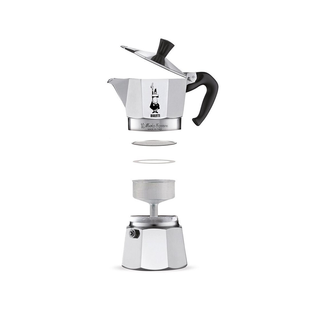 Bialetti Moka Express Μπρίκι Espresso 2cups Ασημί - Image 10