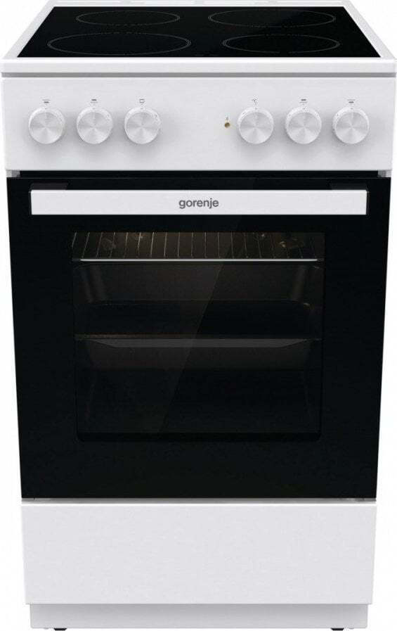 Gorenje GEC5A21WG-B Κουζίνα 68lt με Κεραμικές Εστίες Π50εκ. Λευκή