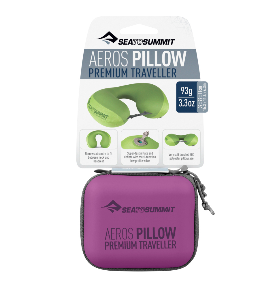 Sea to Summit Aeros Premium Μαξιλαράκι Ταξιδίου Πολυεστερικό Μωβ Μ50xΠ50εκ. - Image 3