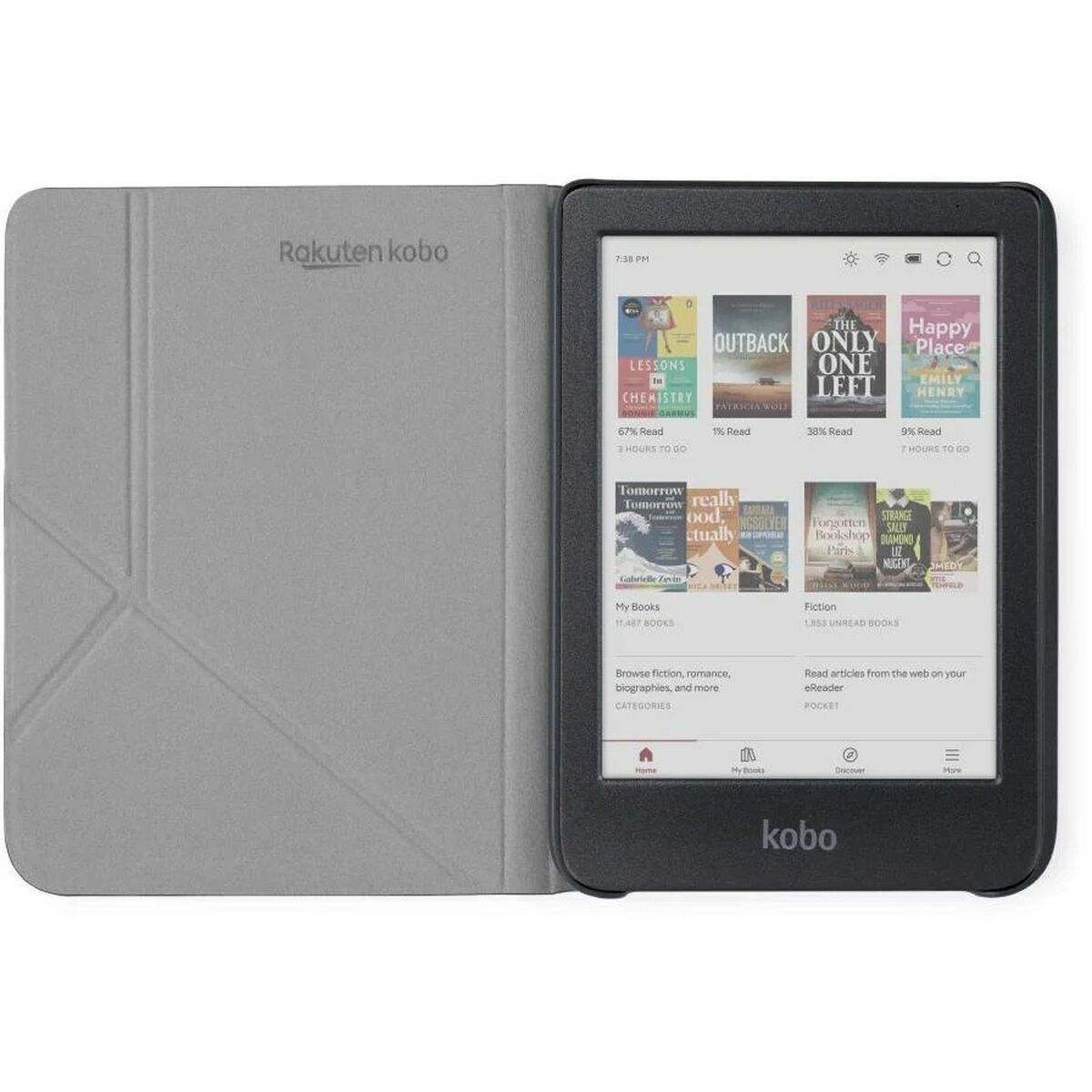 Kobo Sleepcover Clara Black Schwarz N365-ac-bk-e-pu N365acbkepu - Image 3