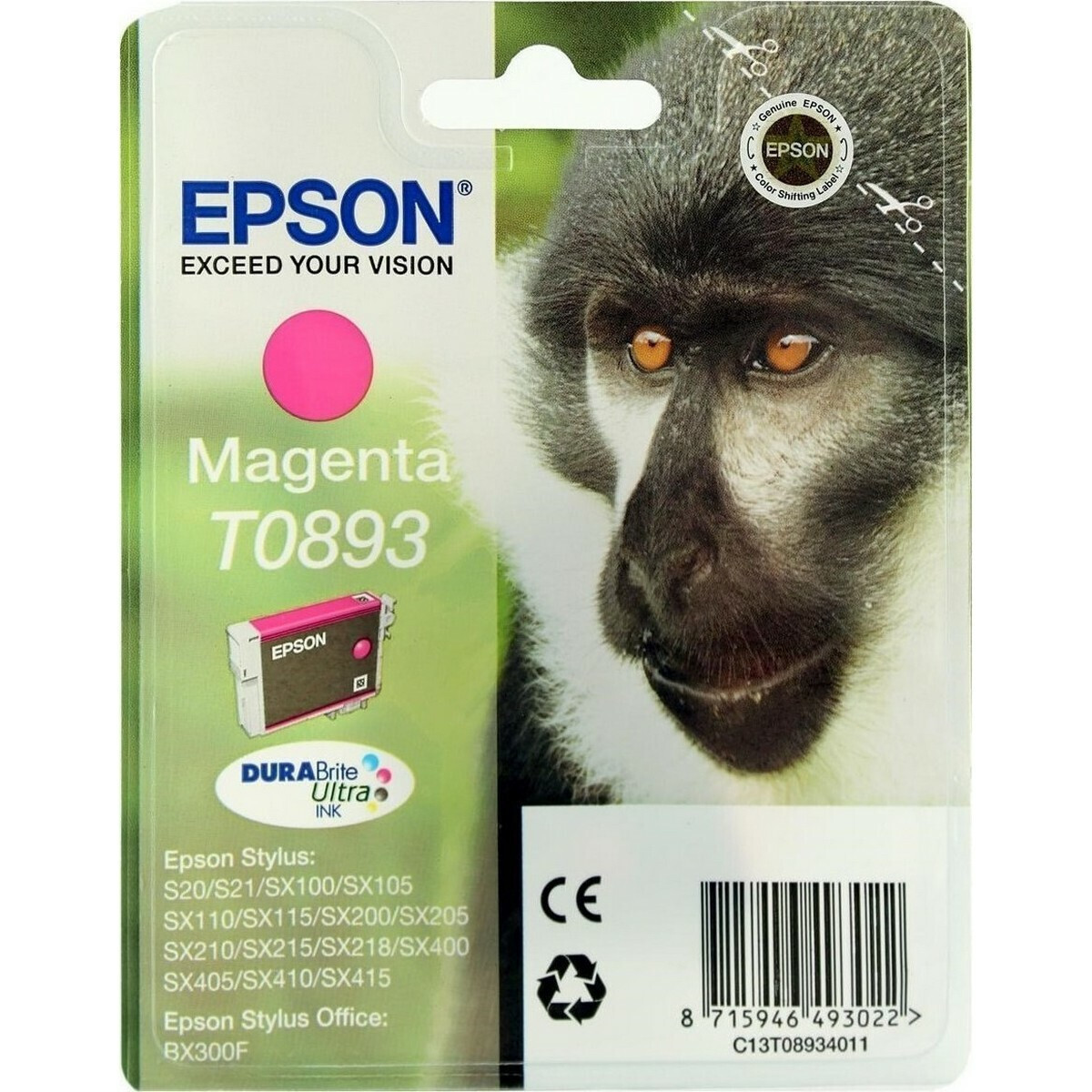 Epson T0893 Γνήσιο Μελάνι Εκτυπωτή InkJet Ματζέντα (C13T08934011 C13T08934010) - Image 4