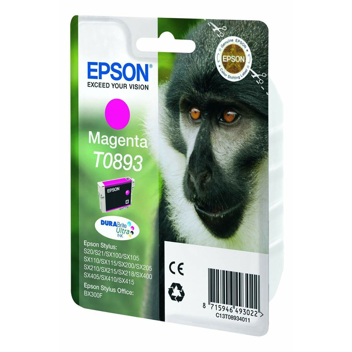 Epson T0893 Γνήσιο Μελάνι Εκτυπωτή InkJet Ματζέντα (C13T08934011 C13T08934010) - Image 3