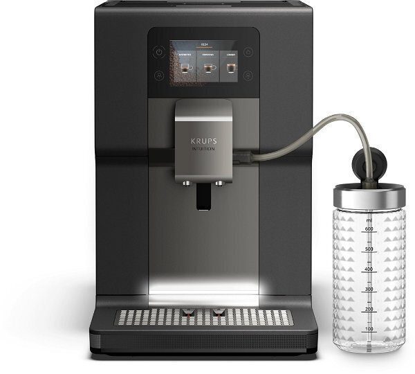 Krups Intuition Preference+ Αυτόματη Μηχανή Espresso 1450W Πίεσης 15bar με Μύλο Άλεσης Μαύρη - Image 2