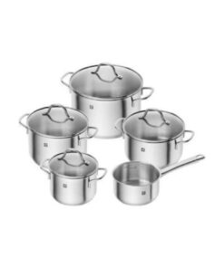 Flow Σετ Κατσαρόλες από Ανοξείδωτο Ατσάλι 5τμχ