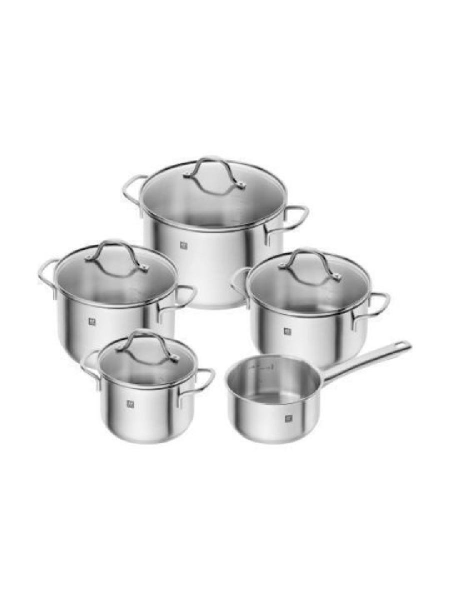 Flow Σετ Κατσαρόλες από Ανοξείδωτο Ατσάλι 5τμχ