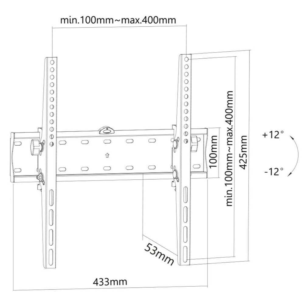 Neomounts FPMA-W350BLACK Βάση Τηλεόρασης Τοίχου έως 55" και 40kg - Image 5