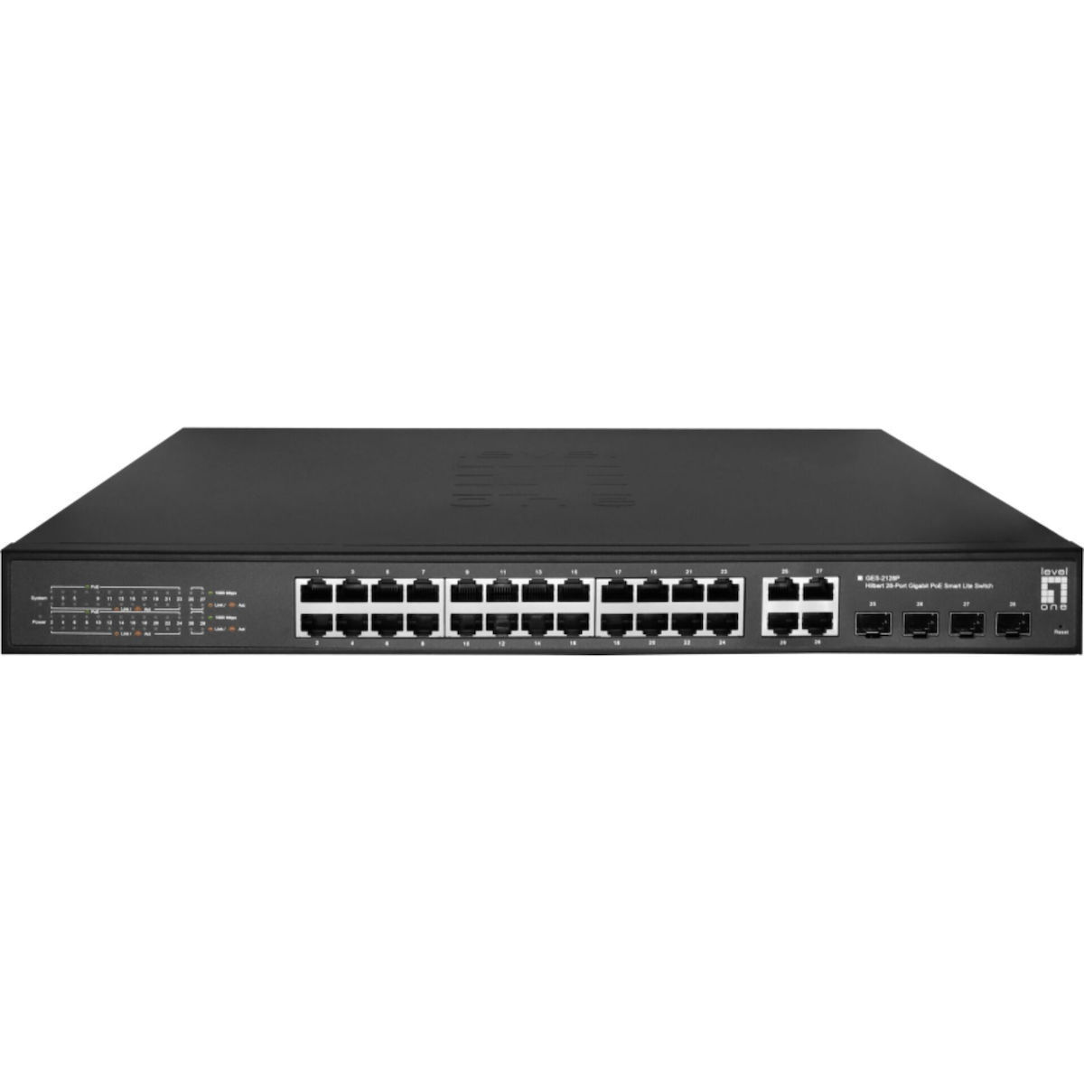 Level One GES-2128P Hilbert Managed L2 PoE+ Switch με 24 Θύρες Gigabit (1Gbps) Ethernet και 4 SFP Θύρες