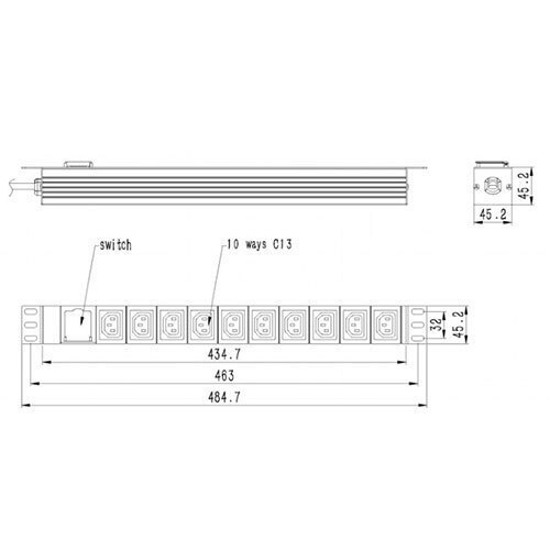 Energenie Πολύπριζο Rack EG-PDU-10C132C19 10τμχ - Image 5
