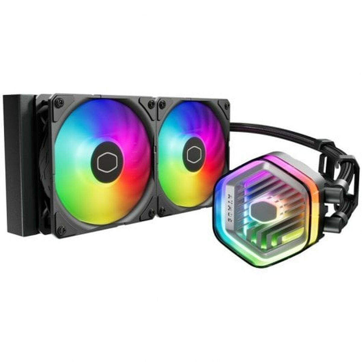 CoolerMaster MasterLiquid 240 ATMOS Υδρόψυξη Επεξεργαστή Διπλού Ανεμιστήρα 120mm για Socket AM4/AM5/1700/1200/115x με ARGB Φωτισμό