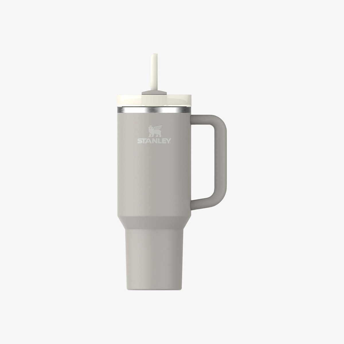 Stanley Quencher H2.0 FlowState Ανακυκλώσιμο Handled Tumbler Θερμός Ανοξείδωτο BPA Free 1.18lt Ash με Καλαμάκι και Λαβή 10-10824-603