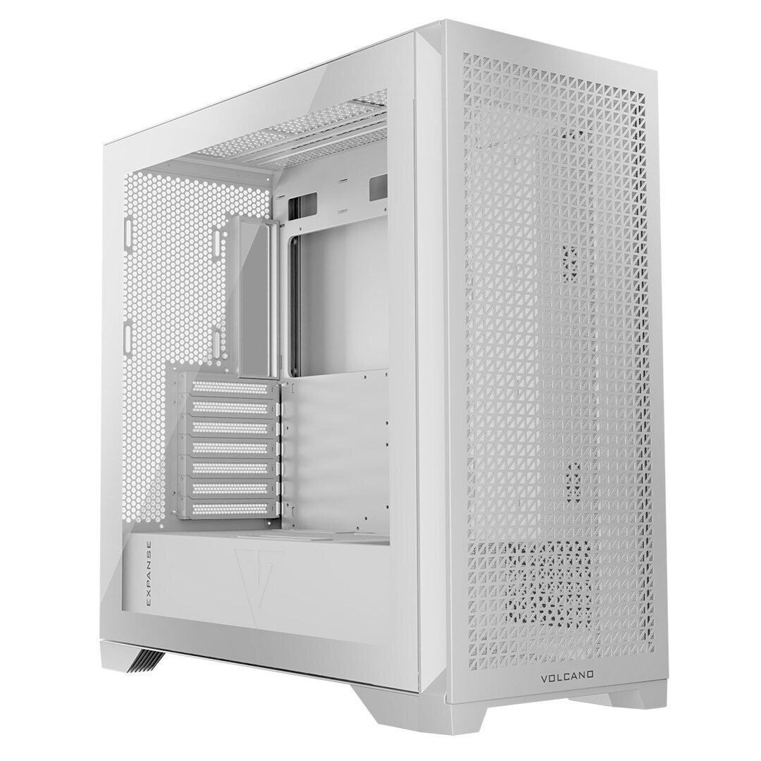 Modecom Volcano Expanse T Midi Tower Κουτί Υπολογιστή με Πλαϊνό Παράθυρο Λευκό