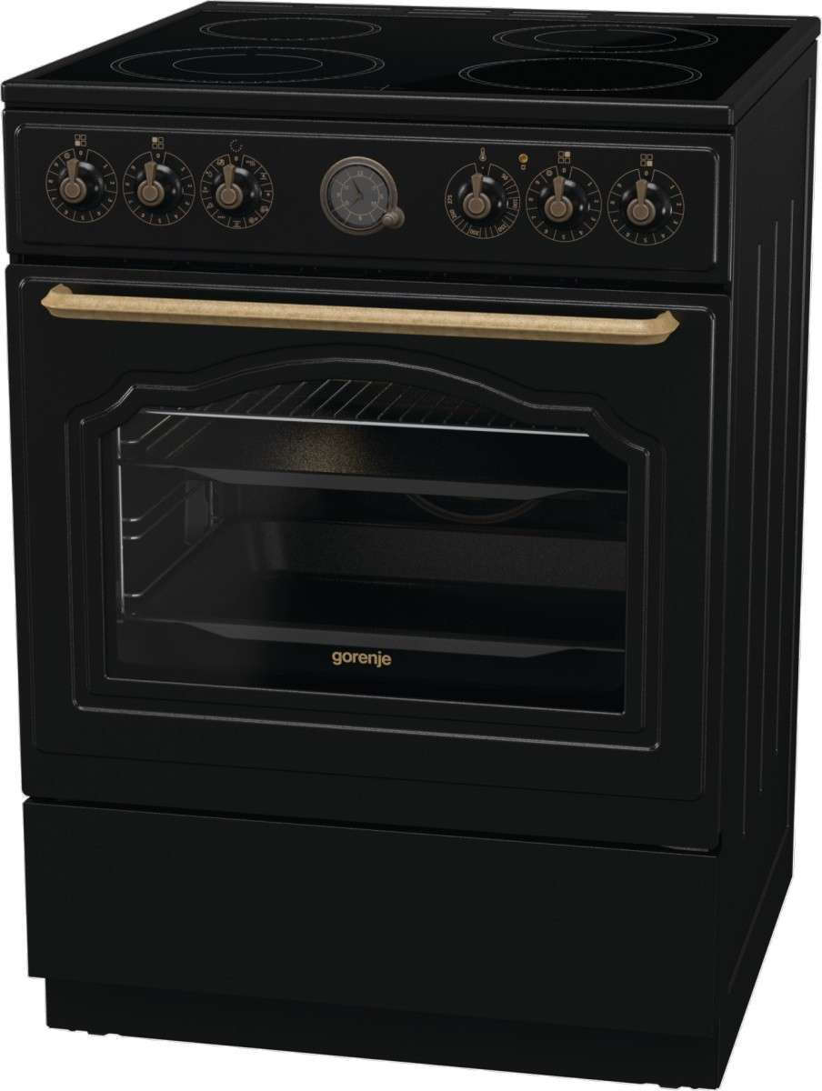Gorenje GECS6B71CLB Κουζίνα 71lt με Κεραμικές Εστίες Π60εκ. Μαύρη - Image 4