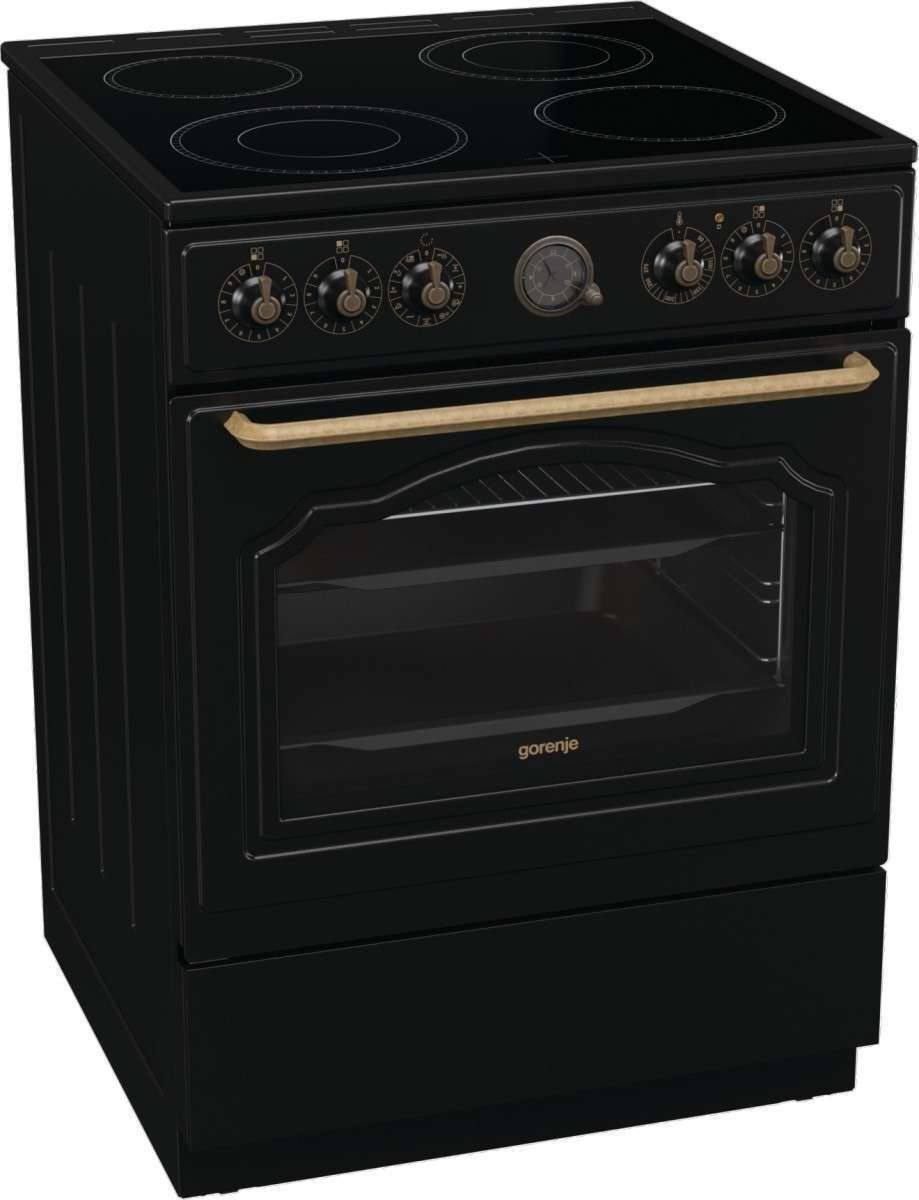 Gorenje GECS6B71CLB Κουζίνα 71lt με Κεραμικές Εστίες Π60εκ. Μαύρη - Image 2