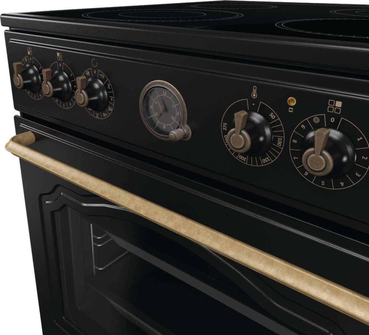 Gorenje GECS6B71CLB Κουζίνα 71lt με Κεραμικές Εστίες Π60εκ. Μαύρη - Image 9