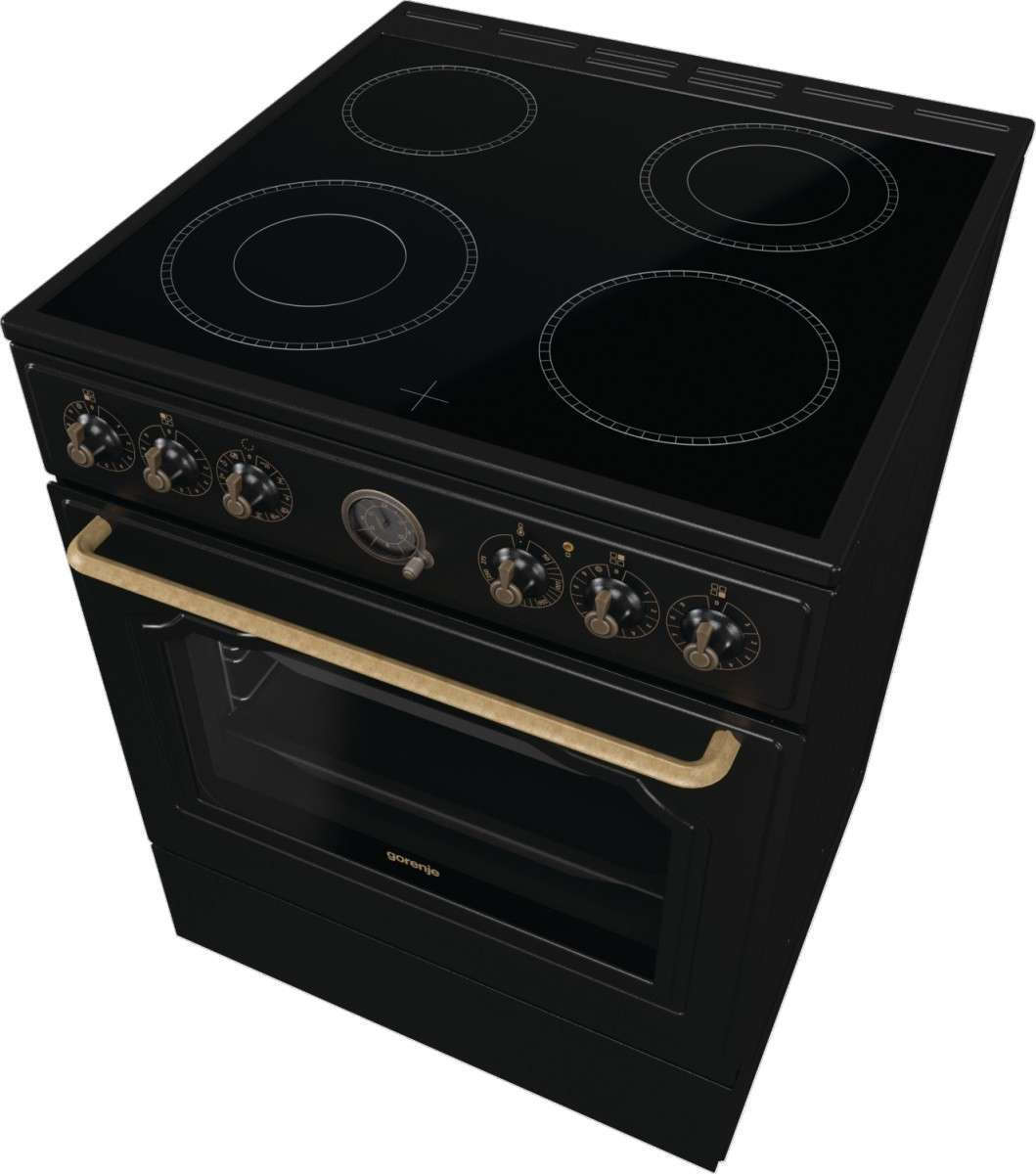 Gorenje GECS6B71CLB Κουζίνα 71lt με Κεραμικές Εστίες Π60εκ. Μαύρη - Image 7