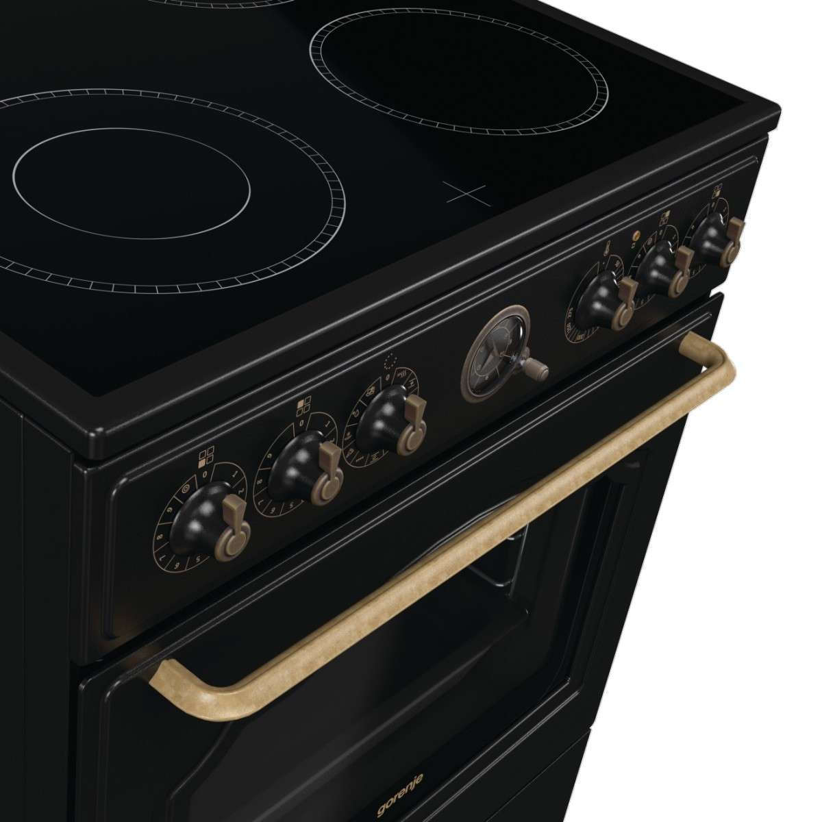 Gorenje GECS6B71CLB Κουζίνα 71lt με Κεραμικές Εστίες Π60εκ. Μαύρη - Image 8