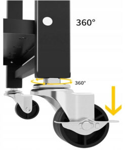 Alternative view of Fs003 Black Storage Rack