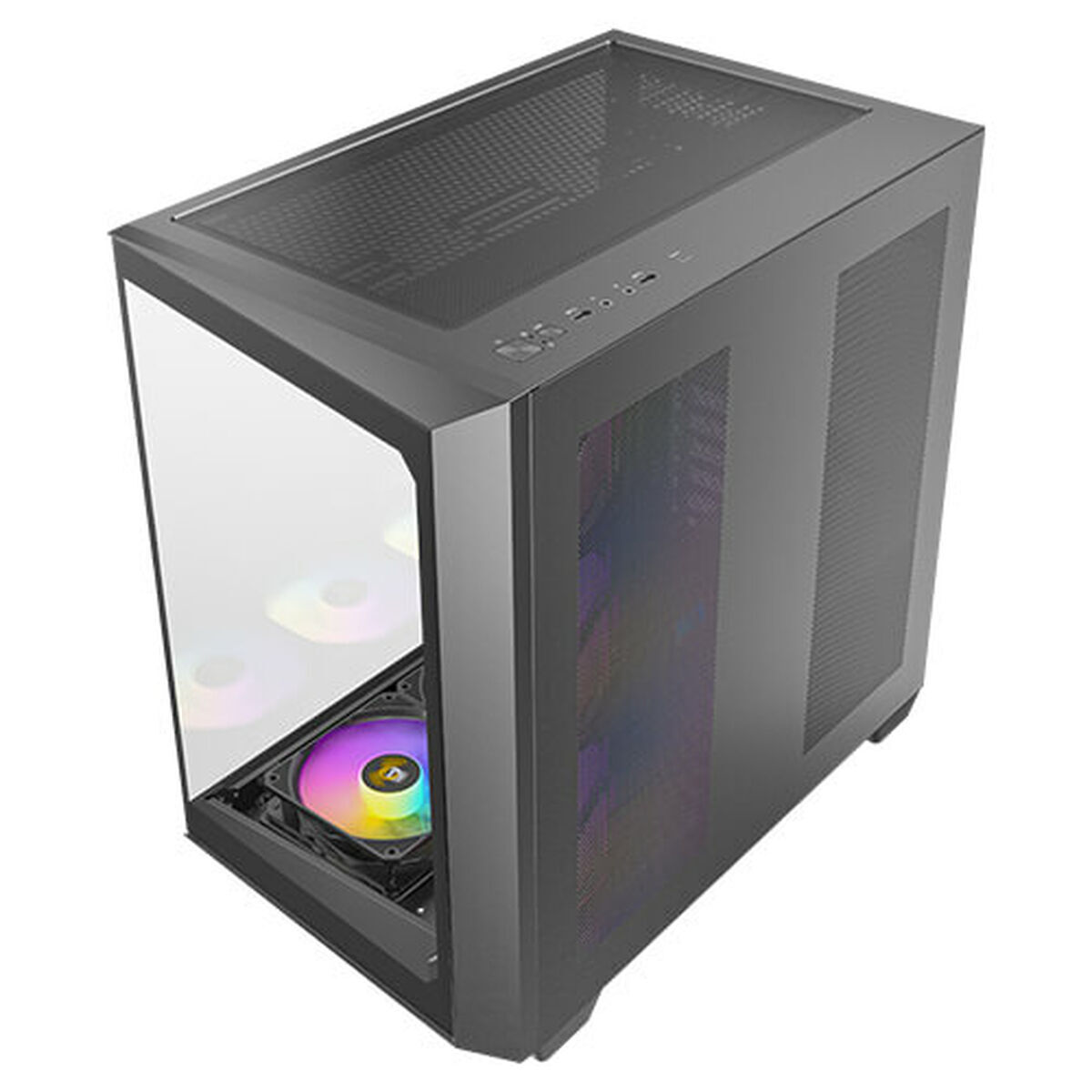 Antec C5 Gaming Midi Tower Κουτί Υπολογιστή με Πλαϊνό Παράθυρο και RGB Φωτισμό Μαύρο - Image 2