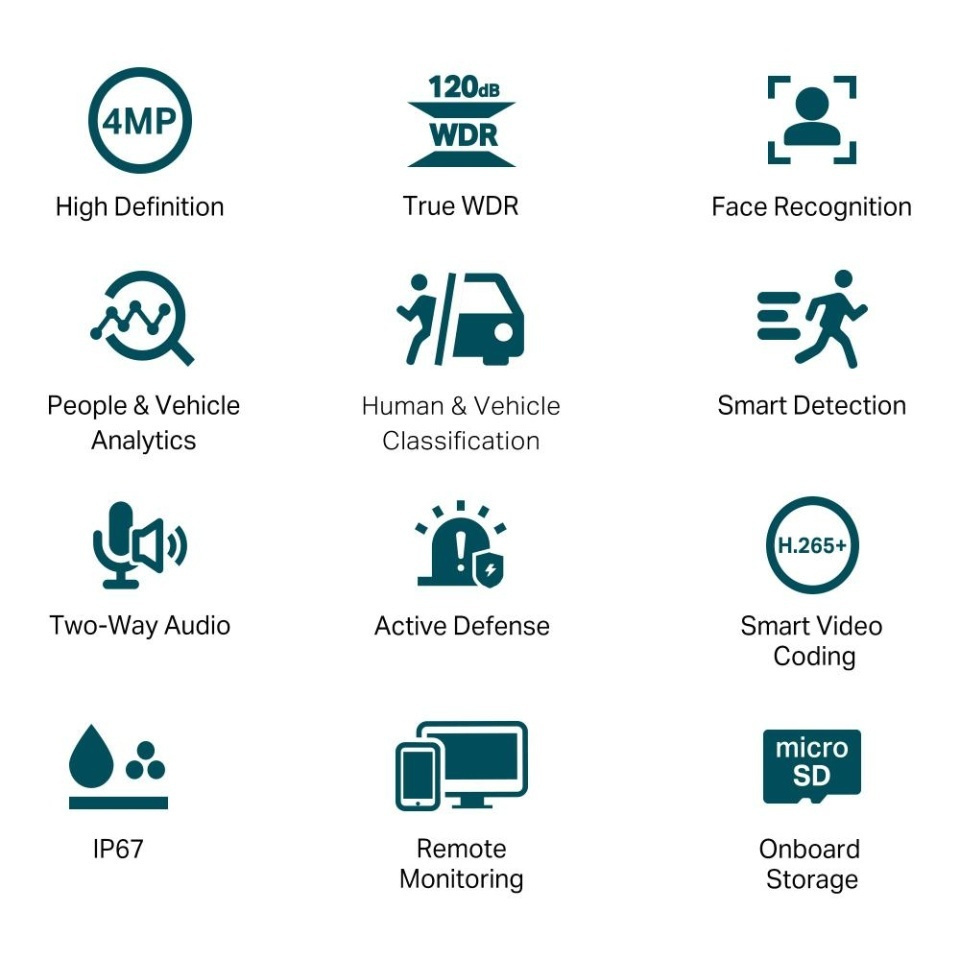 TP-LINK C340S v1 IP Κάμερα Παρακολούθησης Full HD+ 4MP Αδιάβροχη με Αμφίδρομη Επικοινωνία και Φακό 4mm - Image 3