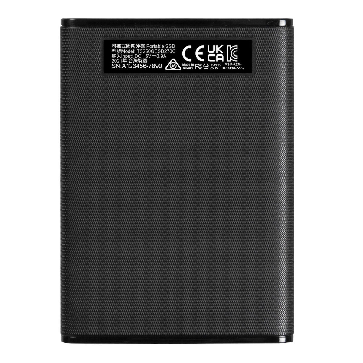Transcend ESD270C USB 3.1 / USB-C Εξωτερικός SSD 250GB 2.5" Μαύρο - Image 5