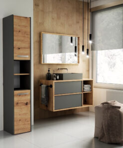 Alternative view of Bathroom Column Sara S30 Anthracite Artisan