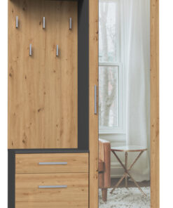 Duo Wardrobe Duo Anthracite Artisan