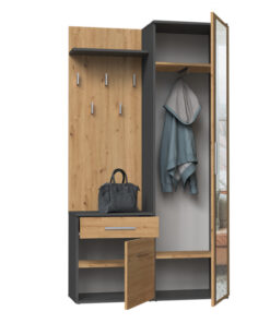 Alternative view of Duo Wardrobe Duo Anthracite Artisan