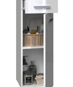 Alternative view of Nel V Ds White Gloss Bathroom Column