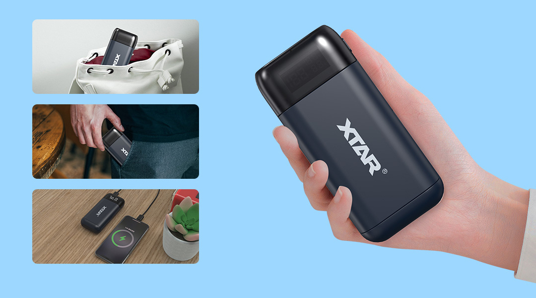 XTAR PB2SL USB Φορτιστής 2 Μπαταριών Li-ion Μεγέθους 18650/21700 - Image 5
