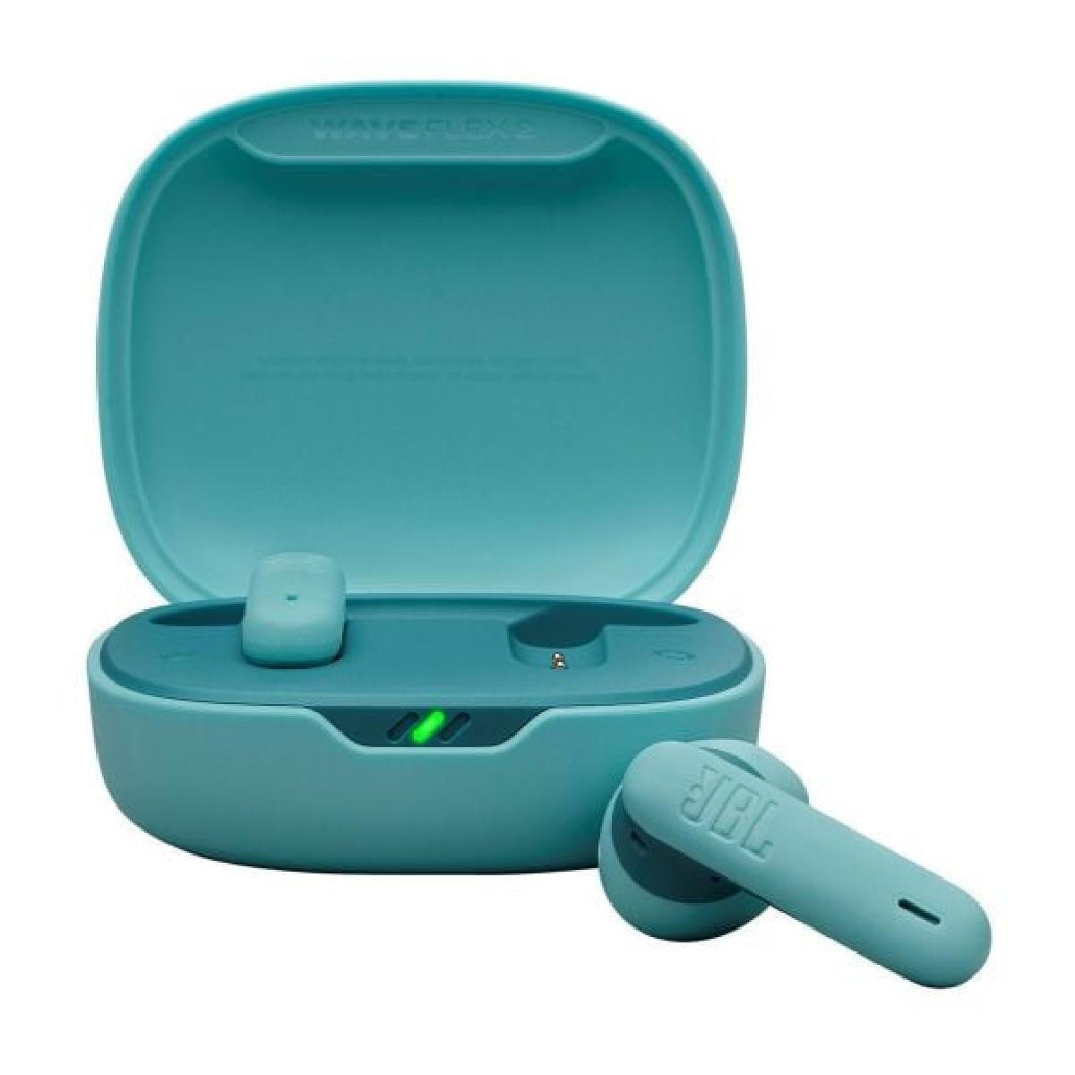 JBL Wave Flex 2 In-ear Bluetooth Handsfree Ακουστικά με Αντοχή στον Ιδρώτα και Θήκη Φόρτισης Μπλε