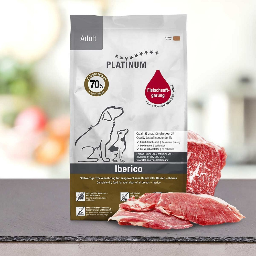 Platinum Pet Food & Care Adult Iberico & Greens 1.5kg Ξηρά Τροφή χωρίς Σιτηρά για Ενήλικους Στειρωμένους Σκύλους με Κρέας και Λαχανικά