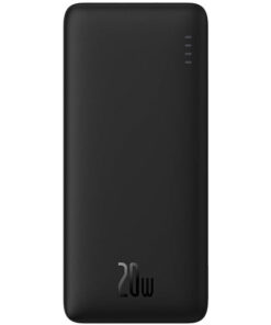 Baseus Airpow Power Bank 20000mAh 20W με Θύρα USB-A και Θύρα USB-C Μαύρο
