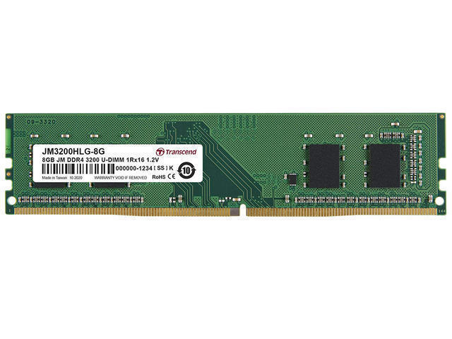 Transcend DDR4 με Module 1x8GB και Ταχύτητα 3200 για Desktop JM3200HLG-8G - Image 2