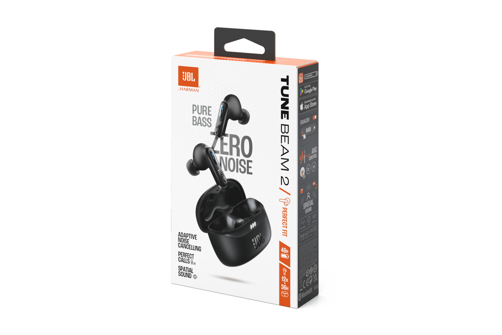 JBL Tune Beam 2 In-ear Bluetooth Handsfree Ακουστικά με Αντοχή στον Ιδρώτα και Θήκη Φόρτισης Μαύρα - Image 11