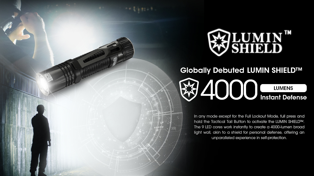 NiteCore Επαναφορτιζόμενος Φακός LED IP68 με Μέγιστη Φωτεινότητα 4000lm EDC33 - Image 6