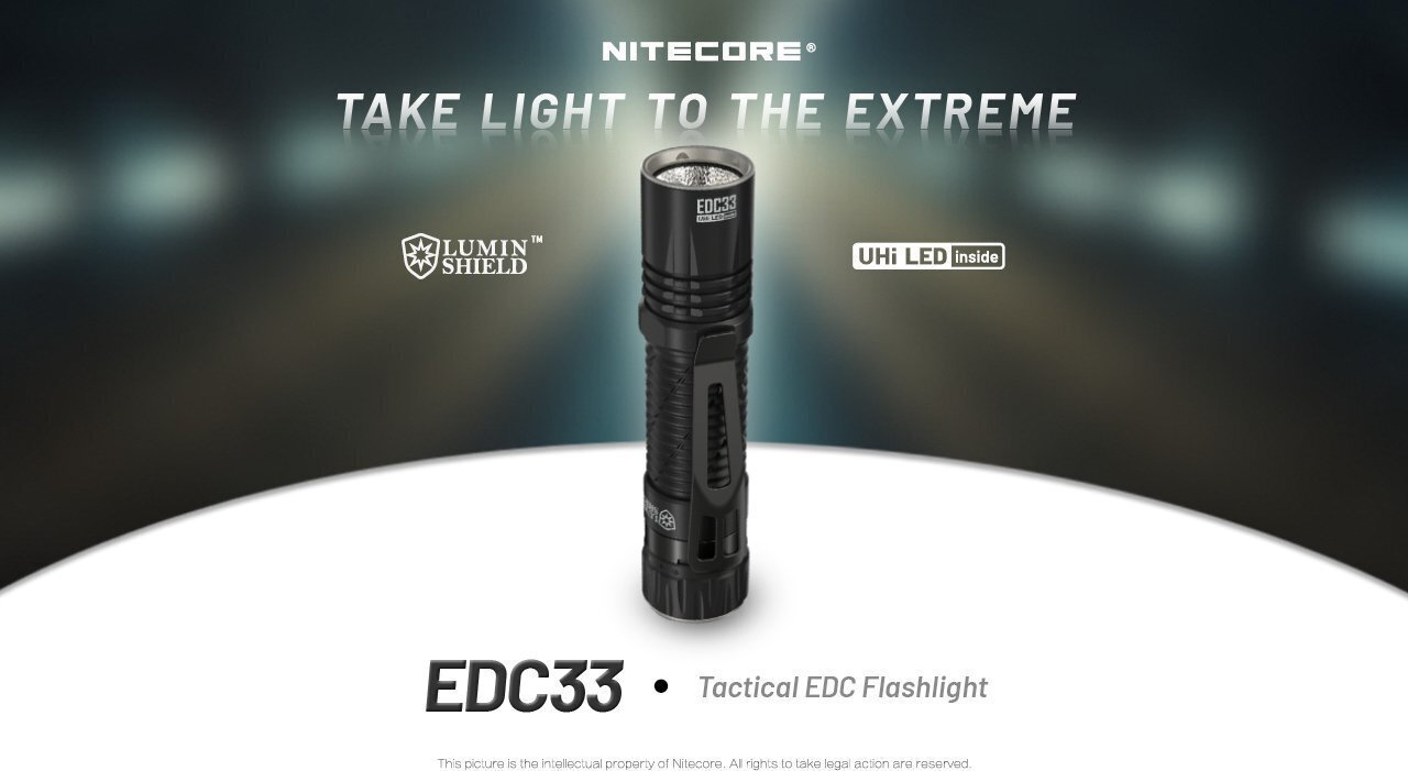 NiteCore Επαναφορτιζόμενος Φακός LED IP68 με Μέγιστη Φωτεινότητα 4000lm EDC33 - Image 8