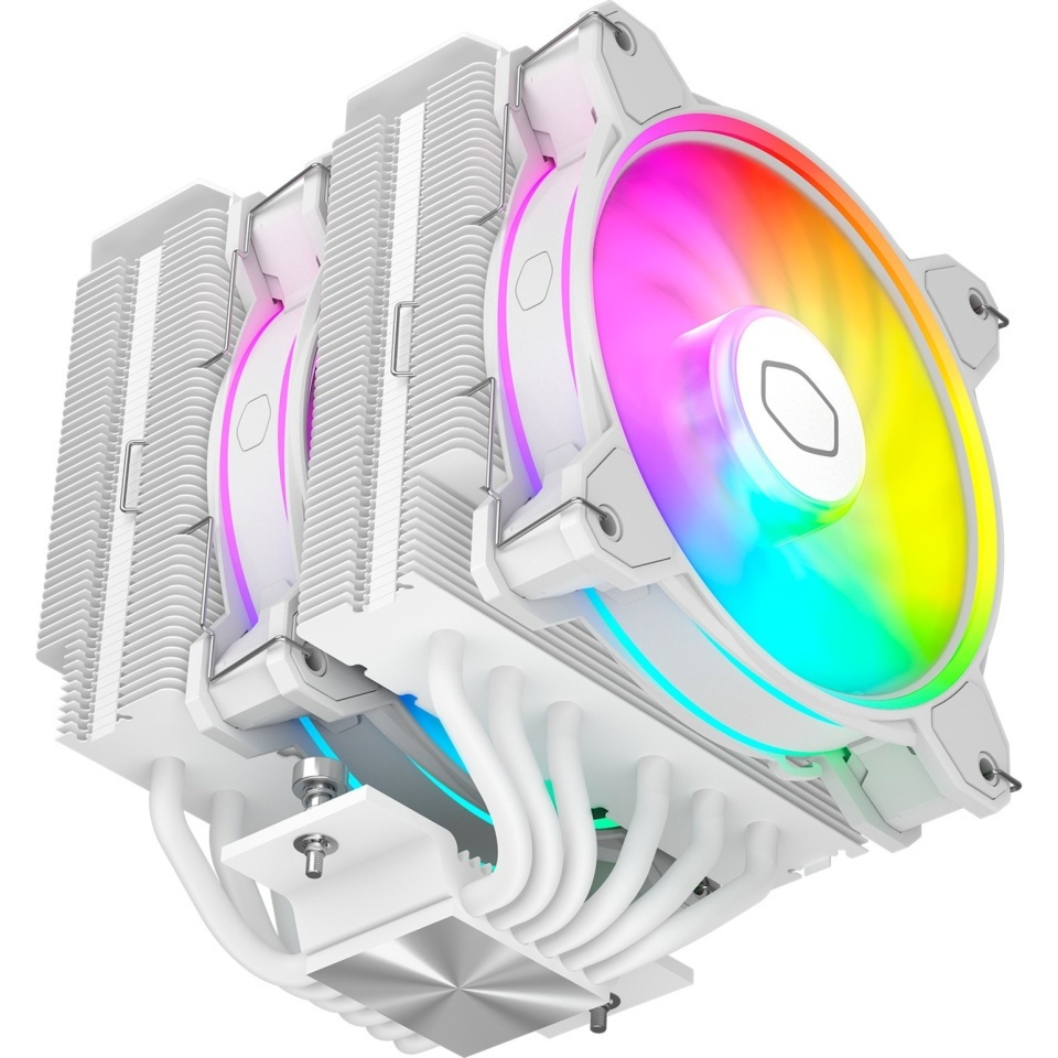 CoolerMaster Hyper 622 Halo White Ψύκτρα Επεξεργαστή Διπλού Ανεμιστήρα για Socket AM4/AM5/1200/115x/1700 με ARGB Φωτισμό Λευκή - Image 5