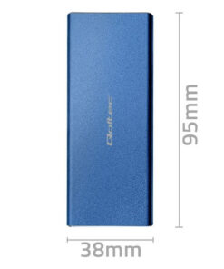 Alternative view of Qoltec Θήκη για Σκληρό Δίσκο M.2 SATA III με σύνδεση USB 3.0 σε Μπλε χρώμα 51832