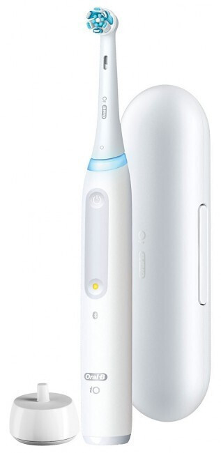 Oral-B iO Series 4 Ηλεκτρική Οδοντόβουρτσα με Χρονομετρητή, Αισθητήρα Πίεσης και Θήκη Ταξιδίου Quite White - Image 4
