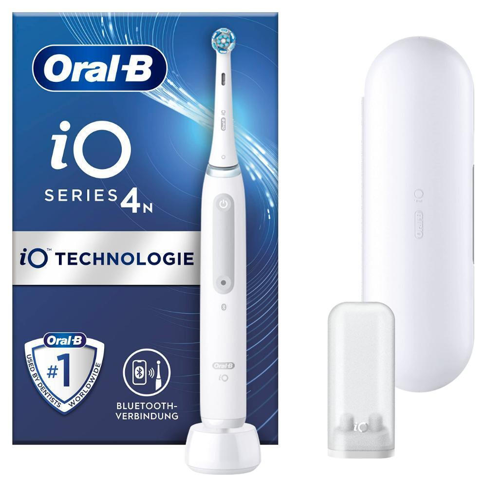 Oral-B iO Series 4 Ηλεκτρική Οδοντόβουρτσα με Χρονομετρητή, Αισθητήρα Πίεσης και Θήκη Ταξιδίου Quite White - Image 6