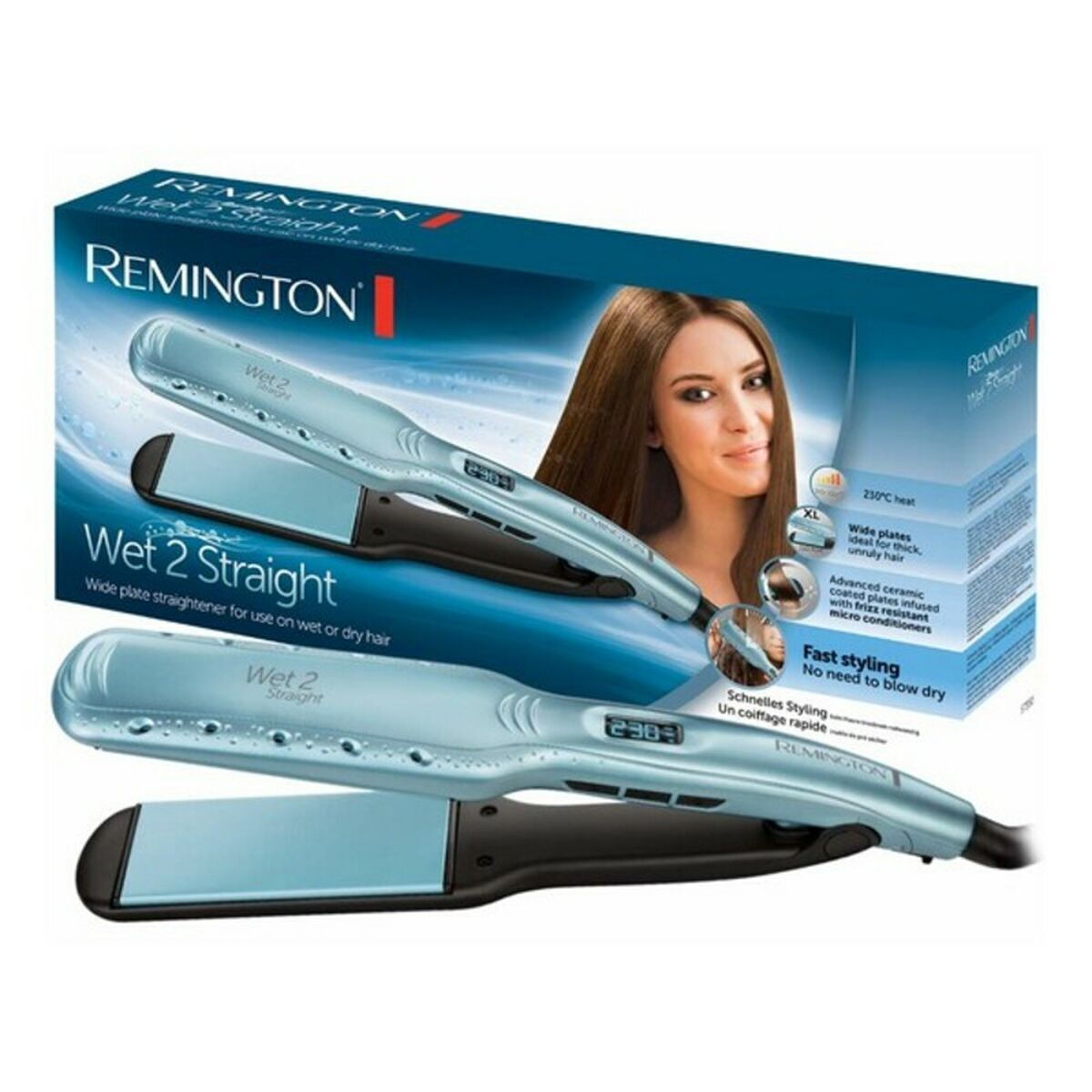 Remington Wet2Straight S7350 Πρέσα Μαλλιών με Κεραμικές Πλάκες - Image 4