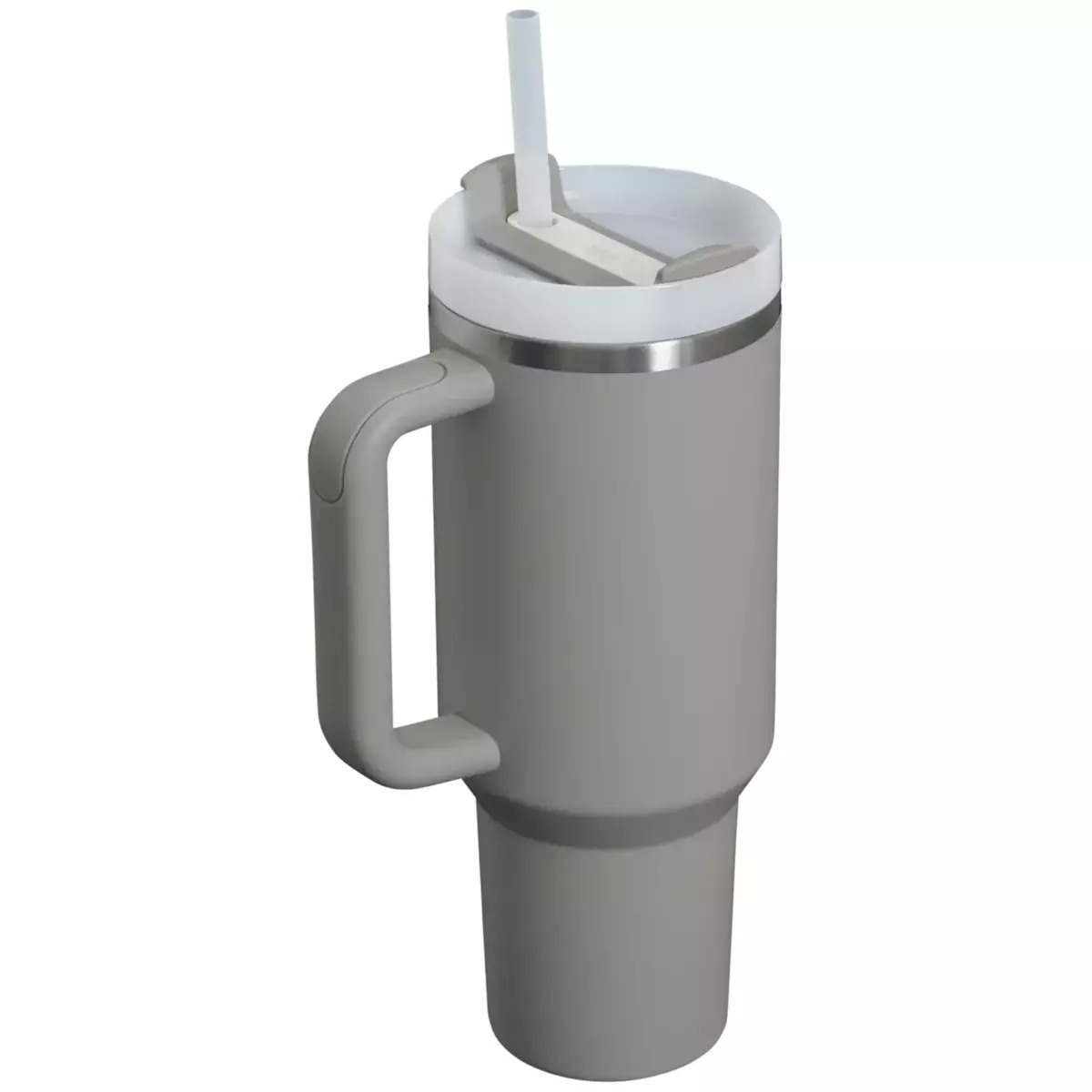 Stanley Quencher H2.0 FlowState Ανακυκλώσιμο Handled Tumbler Θερμός Ανοξείδωτο BPA Free 1.18lt Ash με Καλαμάκι και Λαβή 10-10824-603 - Image 4