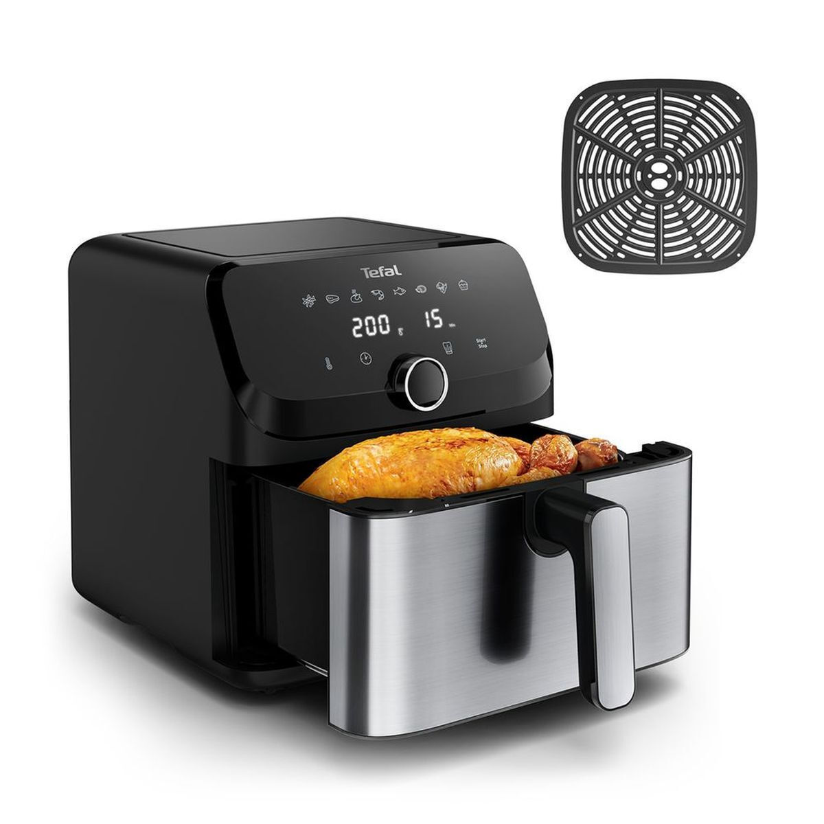 Tefal Easy Fry 7.5lt Ασημί - Image 2