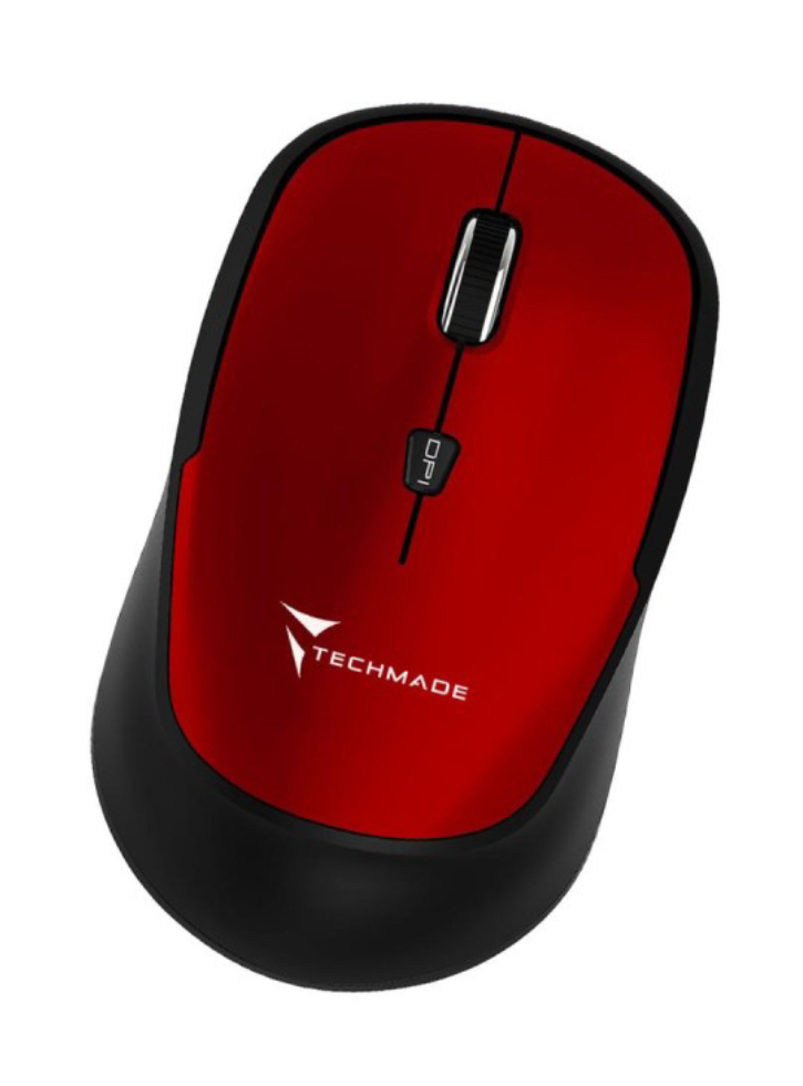 Techmade TM-XJ35 Ασύρματο Ποντίκι Κόκκινο